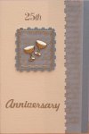 'Silver goblets'
Handmade Wedding Anniversary Card