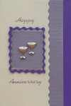 'Purple goblets'
Handmade Wedding Anniversary Card