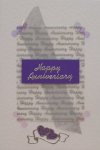 'Purple Hearts'
Handmade Wedding Anniversary Card