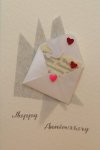 'Dove and Hearts'
Handmade Wedding Anniversary Card