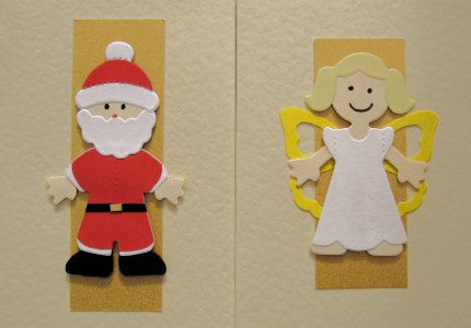 Angels and Santas (Handmade Christmas Card Sets)