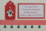 'Christmas Tags'
Handmade Christmas Card