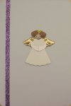 'Lilac Angel'
Handmade Christmas Card