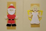 'Angels and Santas'
Handmade Christmas Card Set