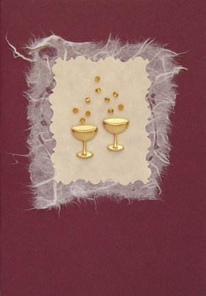 Champagne Goblets (Handmade Congratulations Cards)