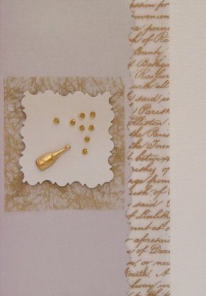 Champagne Bubbles (Handmade Engagement Cards)