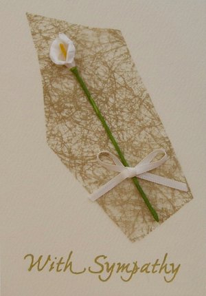 Sympathy Lily (Handmade Sympathy Cards)