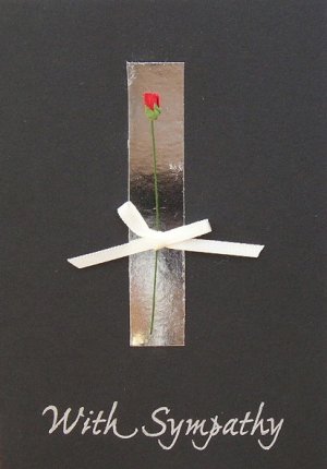 Sympathy Rosebud (Handmade Sympathy Cards)