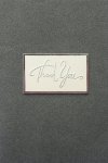 'Thank You'
Handmade Thank You Card