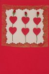 'Hearts and rosebuds'
Handmade Romantic Card
