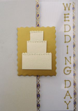 Deluxe Wedding Cake (Handmade Wedding Cards)